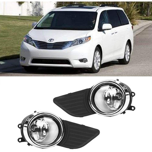 Протитуманні фари Toyota Sienna 2010 2011 2012 2013 2014 2015 2016 2017 дорестайлінг