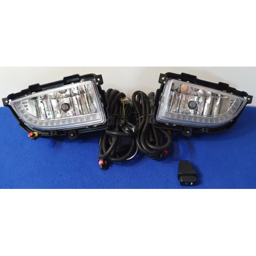 Протитуманні фари Mitsubishi Lancer 2005-07, MB-602-LED, 9006-12V55W, 2в1, ел.проводка