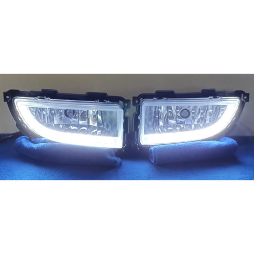 Протитуманні фари Mitsubishi Lancer 2005-07, MB-602-LED, 9006-12V55W, 2в1, ел.проводка