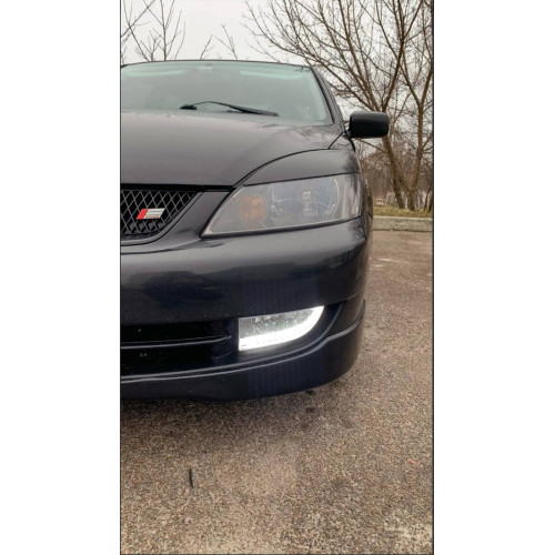 Протитуманні фари Mitsubishi Lancer 2005-07, MB-602-LED, 9006-12V55W, 2в1, ел.проводка