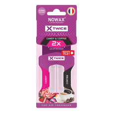 Ароматизатор з подвійною капсулою Nowax X Twice - Candy & Coffee Ароматизатор з подвійною капсулою Nowax X Twice - Candy & Coffee