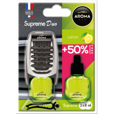 Ароматизатор Aroma Car Supreme Duo Slim Lemon, 8ml Ароматизатор Aroma Car Supreme Duo Slim Lemon, 8ml