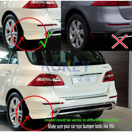 Бризковики Mercedes-Benz ML (GLE) W166 '12-16 з порогами, зад AMG