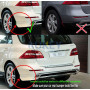 Бризковики Mercedes-Benz ML (GLE) W166 '12-16 з порогами, зад AMG