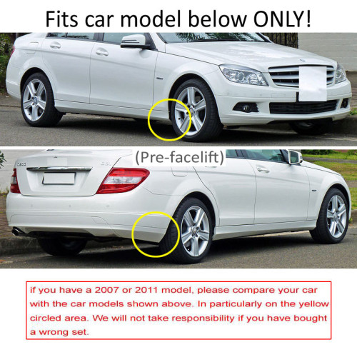 Бризковики Mercedes-Benz C-Class W204 '08-10 седан