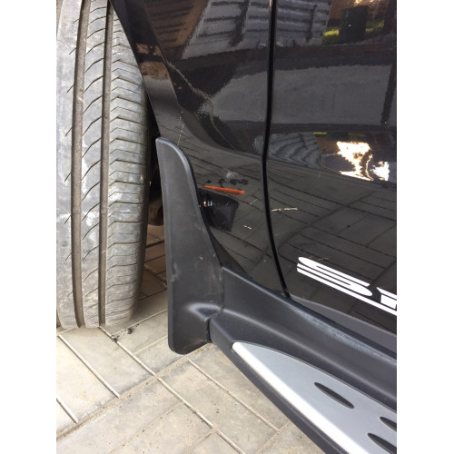 Бризковики Mercedes-Benz GLE W166 '16-17 (авто з порогами, задний бампер окрашен)