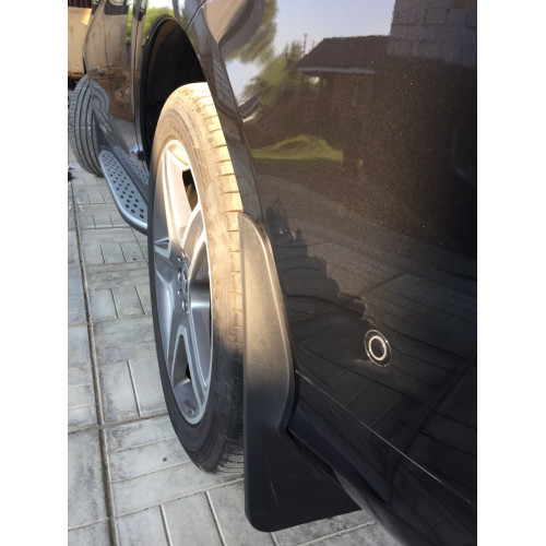 Бризковики Mercedes-Benz GLE W166 '16-17 (авто з порогами, задний бампер окрашен)