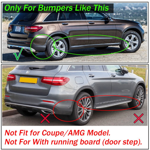 Бризковики Mercedes GLC X253 '15-19 (авто без порогов)