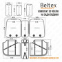 Комплект, 3D чохли для сидінь BELTEX Manhattan, beige