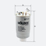 Фільтр паливний Molder Filter KF 31 (WF8043, KL41, WK8423)