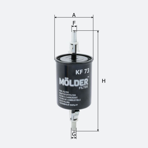 Фільтр паливний Molder Filter KF 73 (WF8101, KL83, WK512)