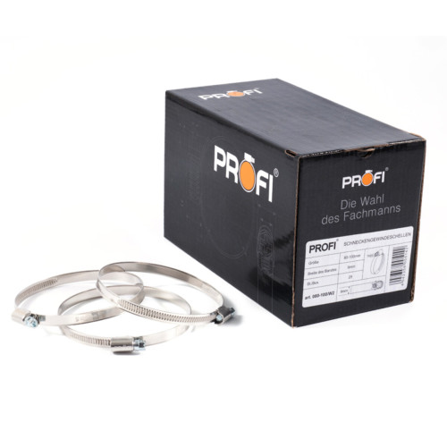 Хомуты Profi 80-100/W2, 9мм, 25шт