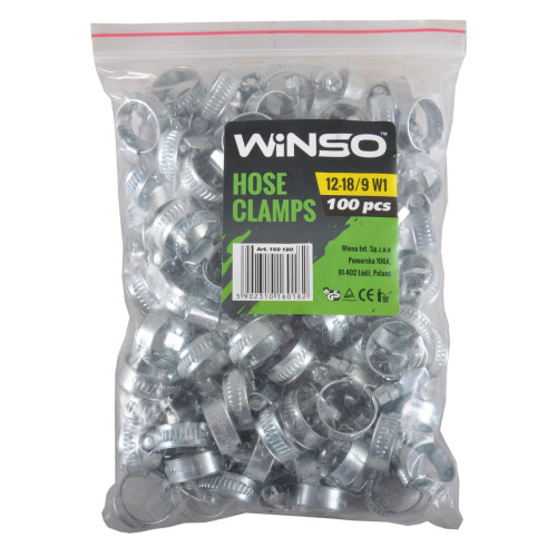 Хомути Winso 12-18/W2, 9мм, 100шт
