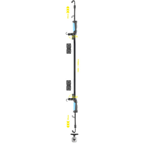 Професійна інспекційна лампа Brevia LED 120-190см 40SMD 1000lm 4000mAh