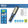 Ліхтар інспекційний Brevia LED Інспекційна ламп 3W COB+1W LED 300lm, IP20, IK05,3xAA 11440