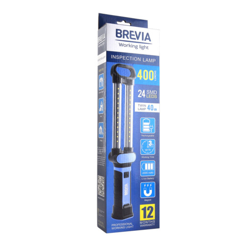 Фонарь инспекционный Brevia LED 24SMD 40см 400lm 2000mAh microUSB