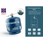 Газовый баллон металлический GZWM S.A. 7,2л