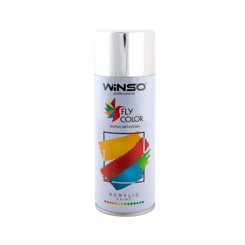 Фарба акрилова Winso Spray 450мл хром (BRIGHT CHROME)