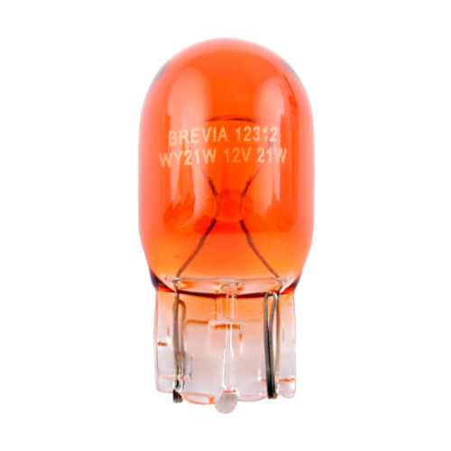 Лампа розжарювання Brevia WY21W 12V 21W WX3x16d AMBER CP, 10шт