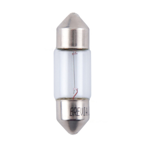 Лампа розжарювання Brevia C10W 12V 10W SV8.5 T11x31 CP, 10шт