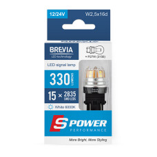 LED автолампа Brevia S-Power P27/7W (3157) 330Lm 15x2835SMD 12/24V CANbus 2шт LED автолампа Brevia S-Power P27/7W (3157) 330Lm 15x2835SMD 12/24V CANbus 2шт