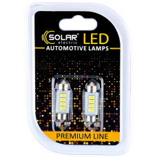 LED автолампа Solar 12V SV8.5 T11x36 4SMD white, 2шт LED автолампа Solar 12V SV8.5 T11x36 4SMD white, 2шт