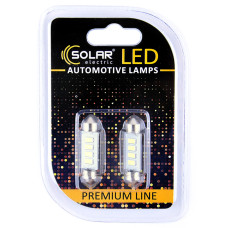 LED автолампа Solar 12V SV8.5 T11x39 4SMD white, 2шт LED автолампа Solar 12V SV8.5 T11x39 4SMD white, 2шт
