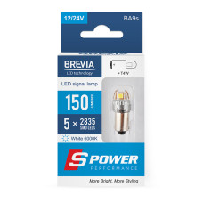 LED автолампа Brevia S-Power T4W 150Lm 5x2835SMD 12/24V CANbus, 2шт LED автолампа Brevia S-Power T4W 150Lm 5x2835SMD 12/24V CANbus, 2шт