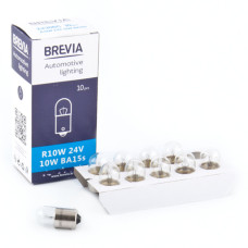 Лампа розжарювання Brevia R10W 24V 10W BA15s CP, 10шт Лампа розжарювання Brevia R10W 24V 10W BA15s CP, 10шт