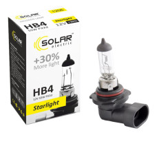 Галогенова лампа Solar HB4 12V 55W P22d Starlight +30% Галогенова лампа Solar HB4 12V 55W P22d Starlight +30%