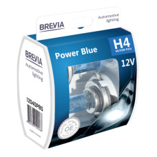 Галогенова лампа Brevia H4 12V 60/55W P43t Power Blue S2 Галогенова лампа Brevia H4 12V 60/55W P43t Power Blue S2