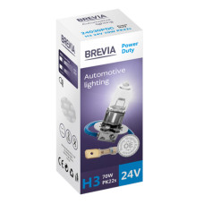 Галогенова лампа Brevia H3 24V 70W PK22s Power Duty CP Галогенова лампа Brevia H3 24V 70W PK22s Power Duty CP
