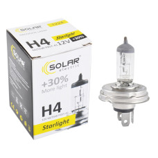 Галогенова лампа Solar H4 12V 60/55W P45t-41 Starlight +30% Галогенова лампа Solar H4 12V 60/55W P45t-41 Starlight +30%