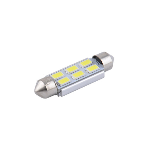 LED автолампа Solar 12V SV8.5 T11x41 6SMD white, 2шт