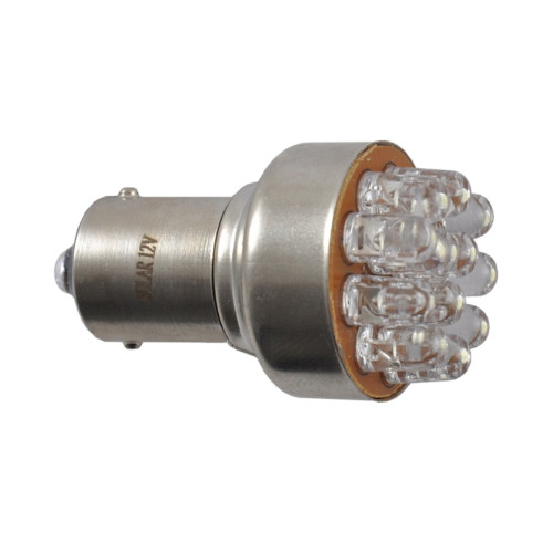 LED автолампа Solar 12V S25 BA15s 12leds white 2шт