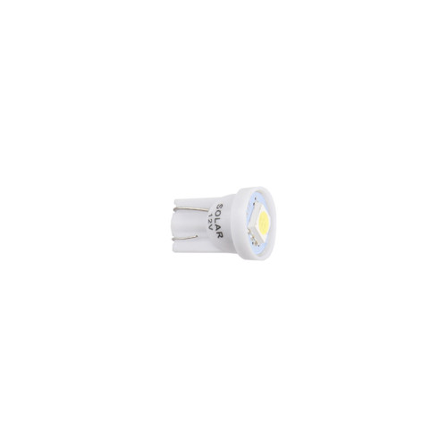 LED автолампа Solar 12V T10 W2.1x9.5d 1smd 5050 white, 2шт