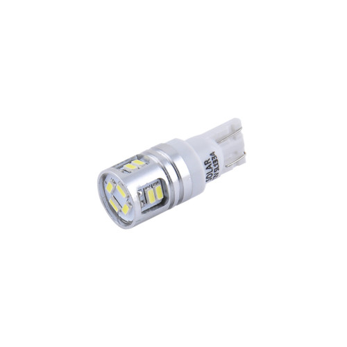 LED автолампа Solar 12V T10 W2.1x9.5d 12SMD white, 2шт
