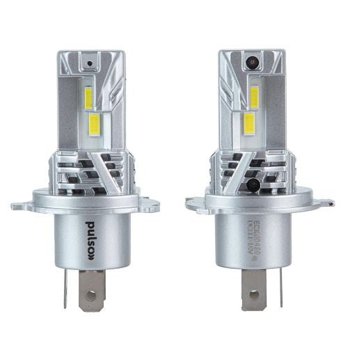 Лампы PULSO M6-H4 LED-chips 7535 9-18v 2x28w 6000Lm 6500K (M6-H4)