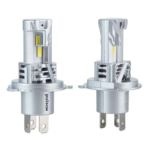 Лампы PULSO M6-H4 LED-chips 7535 9-18v 2x28w 6000Lm 6500K (M6-H4)