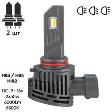 Лампи PULSO VO-HB3-HB4-HIR2/LED-chips Flip chip/9-16V/2*50W/6000Lm/6500K (VO-HB3-HB4-HIR2 9005/9006