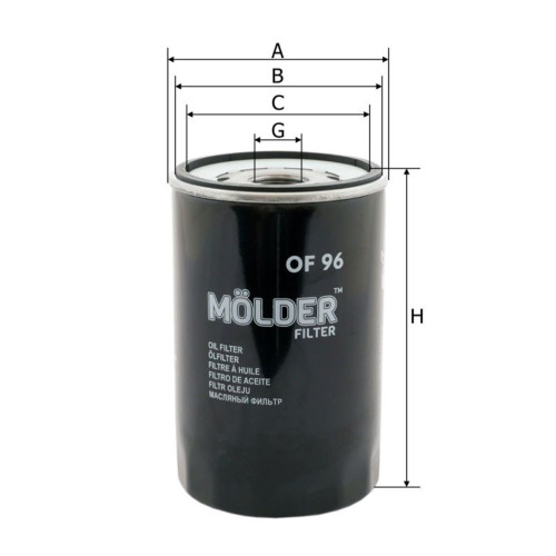 Фільтр масляний Molder Filter OF 96 (92019E, OC206, W1160)