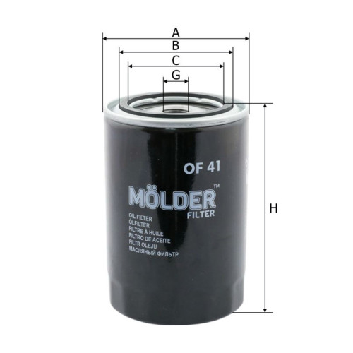 Фільтр масляний Molder Filter OF 41 (WL7068, OC51, W94025)