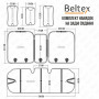 Комплект преміум накидок для сидінь BELTEX Verona, black