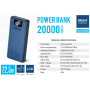 Універсальна мобільна батарея Brevia 20000mAh 22,5W Li-Pol, LCD