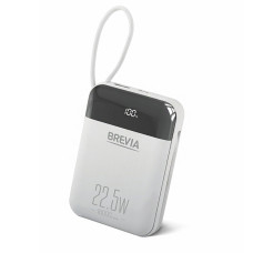 Універсальна мобільна батарея Brevia 10000mAh 22.5W Type-C+Lightning Cable, Li-Pol, LCD