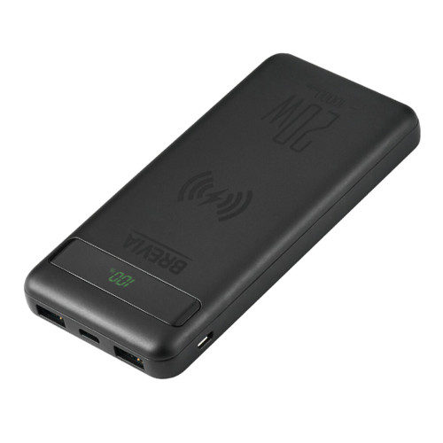 Універсальна мобільна батарея Brevia 10000mAh 20W Wireless Qi10W Li-Pol, LCD