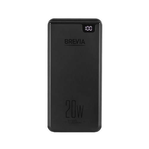 Универсальная мобильная батарея Brevia 10000mAh 20W Li-Pol, LCD