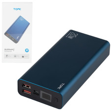 УМБ Power bank TOPK 20000mAh/74Wh Li-polimer blue (I2006P) УМБ Power bank TOPK 20000mAh/74Wh Li-polimer blue (I2006P)
