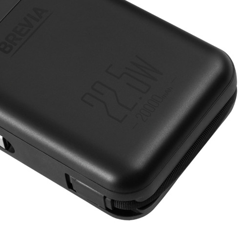 Универсальная мобильная батарея Brevia 20000mAh 22.5W Type-C+Lightning Cable, Li-Pol, LCD