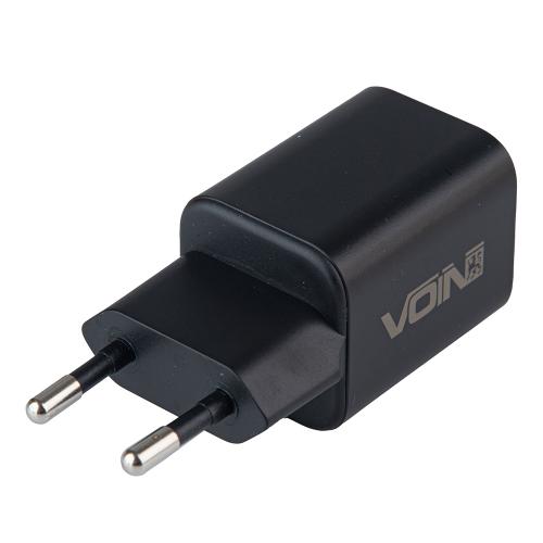Сетевое зарядное устройство VOIN 35W, 1 USB, QC3.0 18W + 1 PD 35W (LC-36525)